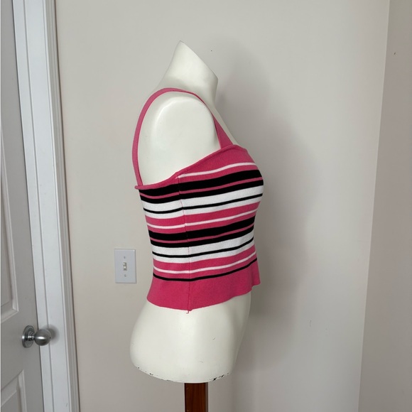 ✨4/$30 Jon & Anna Pink Striped Tank Top Size Small - Picture 3 of 6
